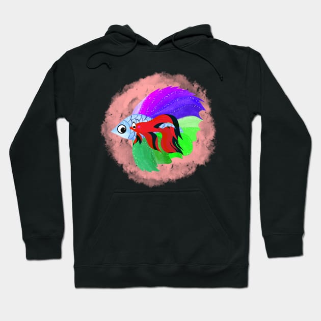 Beautiful Betta Fish Hoodie by Explore The Tropics